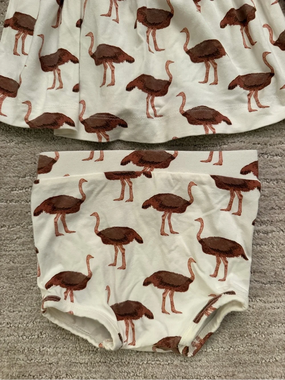 Kate Quinn Ostrich Dress & Bloomer Set 12-18mo